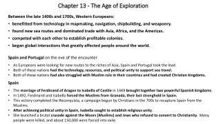 Chapter 13 - The Age of Exploration