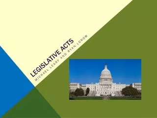 Legislative Acts