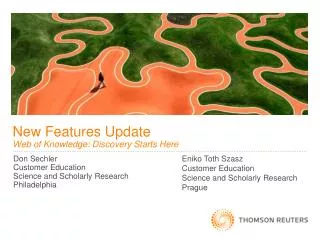 New Features Update Web of Knowledge: Discovery Starts Here