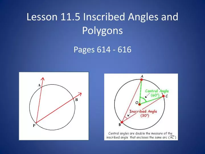 lesson 11 5 inscribed angles and polygons