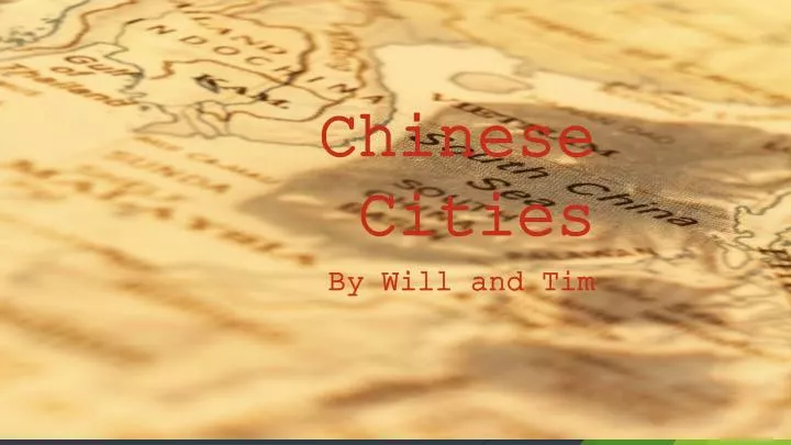 chinese cities