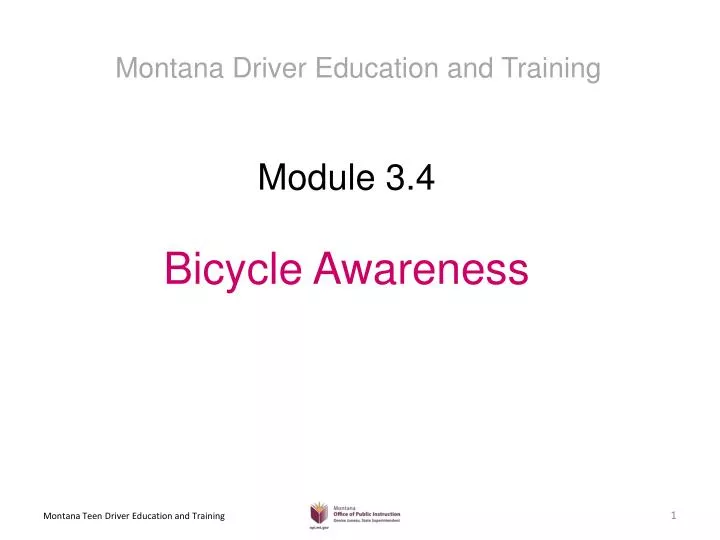 module 3 4 bicycle awareness