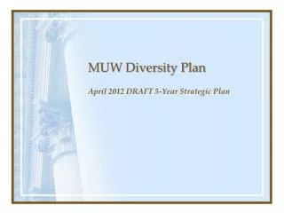 MUW Diversity Plan