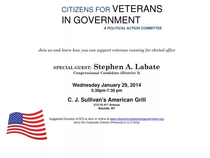 citizens for veterans in government a political action committee