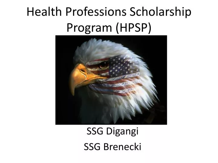 health professions scholarship program hpsp