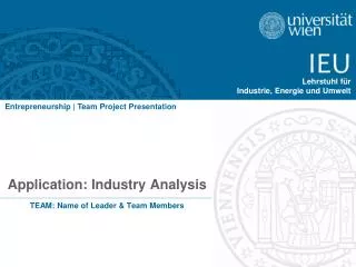 Application: Industry Analysis
