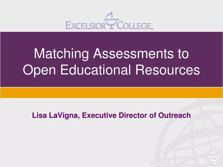 matching assessments to open educational resources