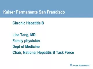 Kaiser Permanente San Francisco