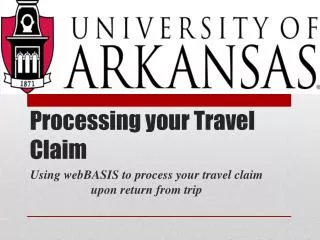 processing your travel claim