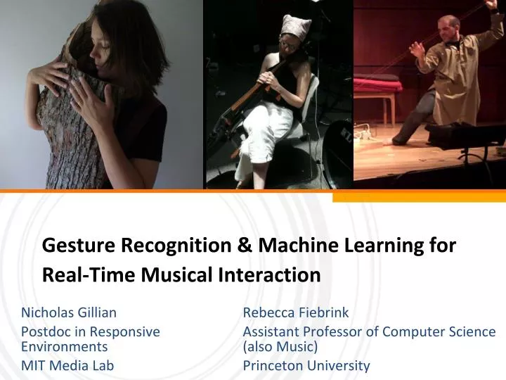 gesture recognition machine learning for real time musical interaction
