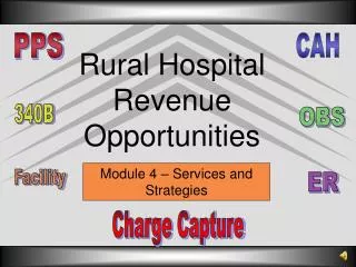 Rural Hospital Revenue Opportunities