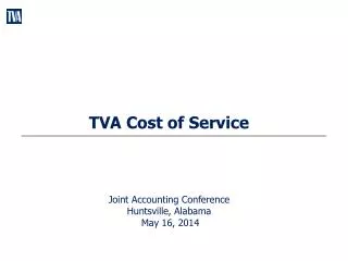 TVA Cost of Service