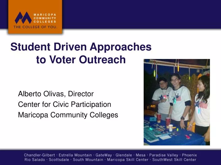 student driven approaches to voter outreach