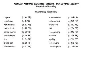 NERDS: National Espionage, Rescue, and Defense Society by Michael Buckley