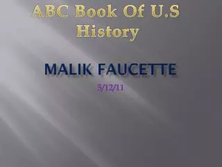 malik faucette