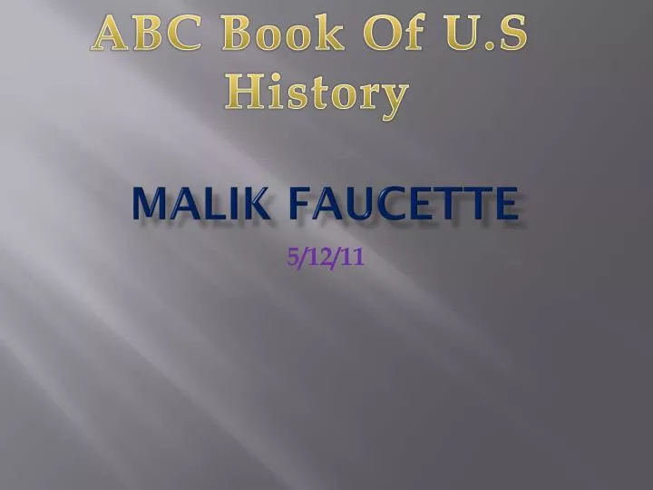 malik faucette