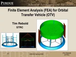 Finite Element Analysis (FEA) for Orbital Transfer Vehicle (OTV)