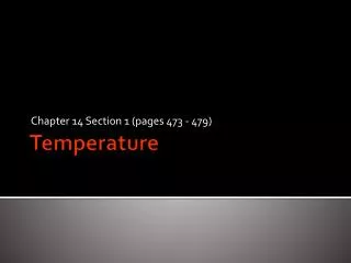 Temperature