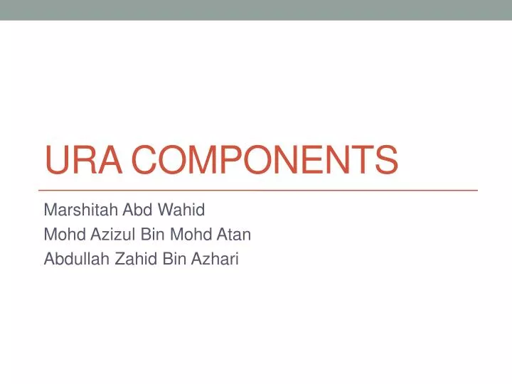 ura components