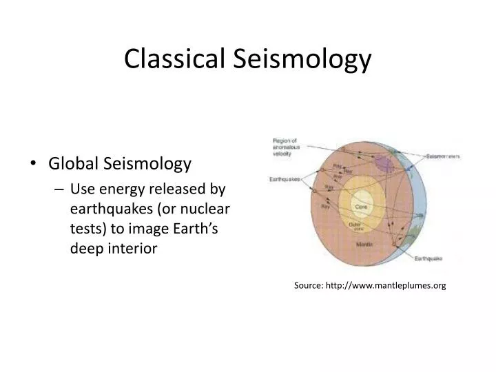 classical seismology