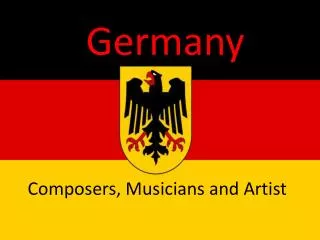 Composers, Musicians and Artist
