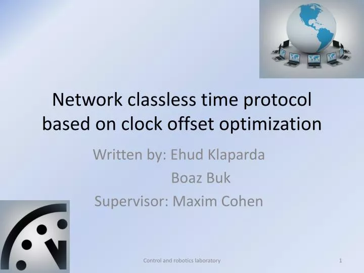 network classless time protocol based on clock offset optimization
