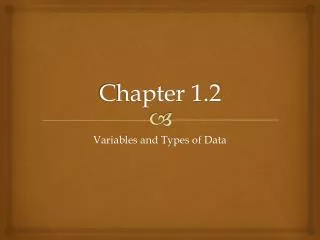 Chapter 1.2