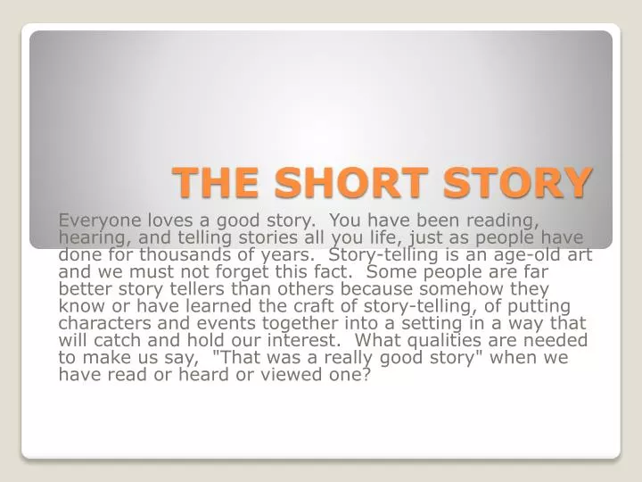 the short story