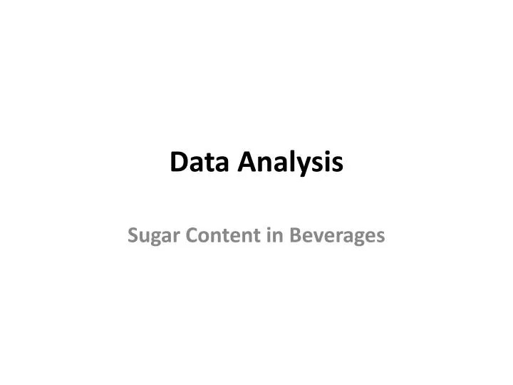 data analysis