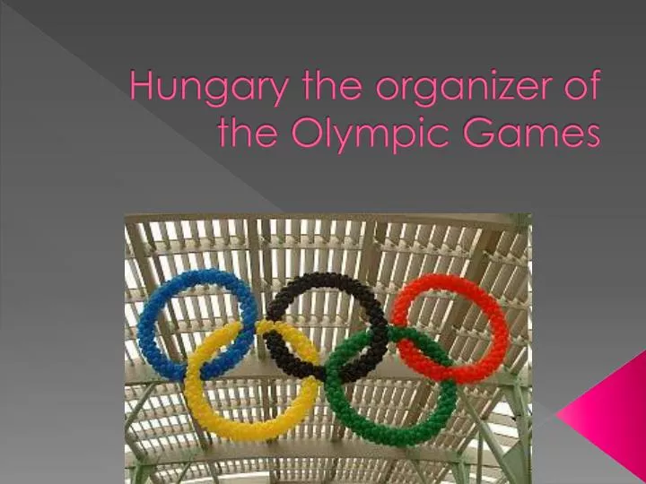 hungary the organizer of the olympic games