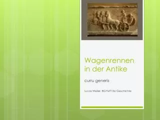 wagenrennen in der antike
