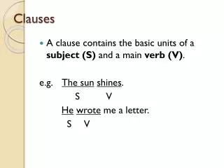 Clauses