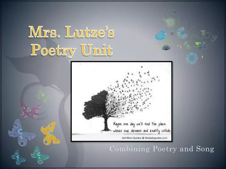 mrs lutze s poetry unit