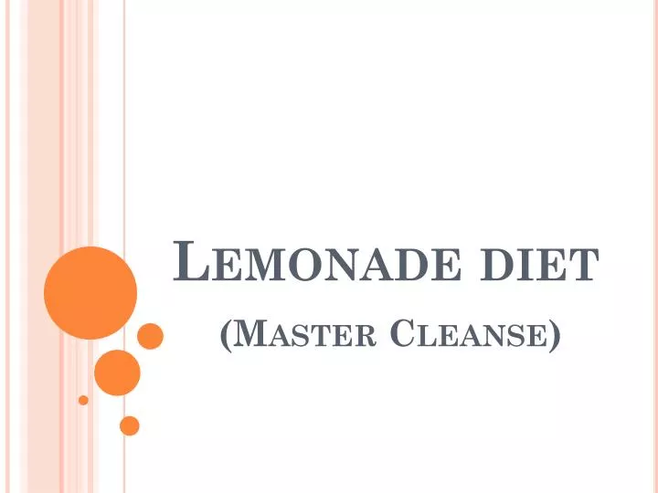 lemonade diet master cleanse