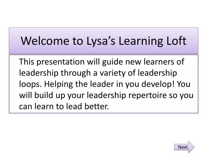welcome to lysa s learning loft