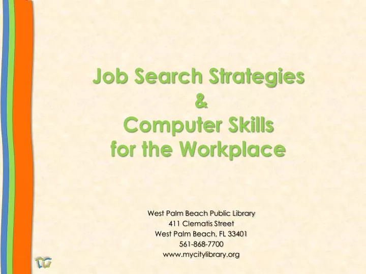 job search strategies computer skills for the workplace
