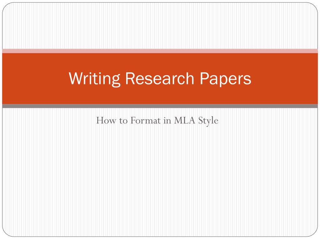 PPT - Writing Research Papers PowerPoint Presentation, free download ...