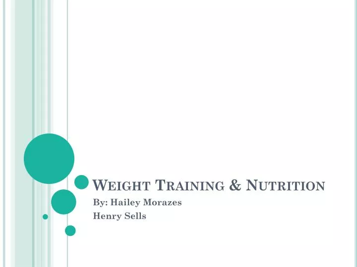 weight training nutrition