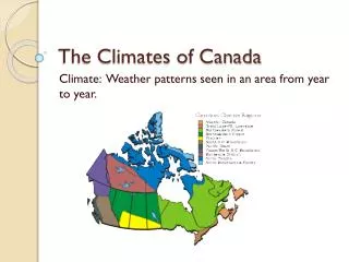 The Climates of Canada