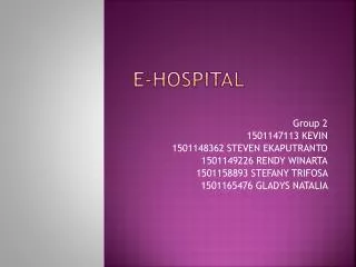 E-Hospital