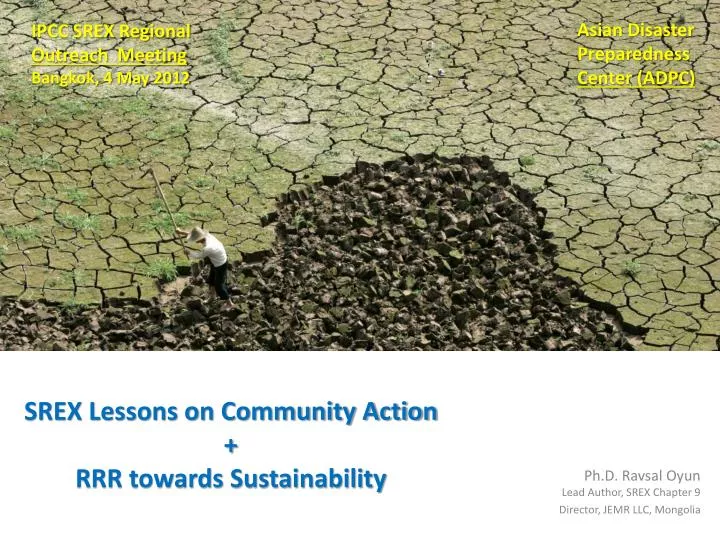 srex lessons on community action rrr towards sustainability