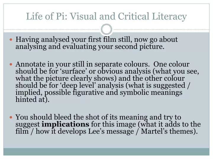 life of pi visual and critical literacy