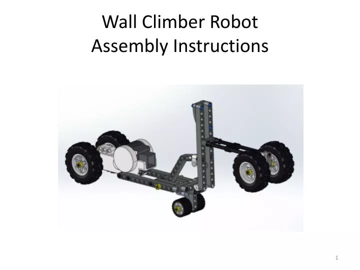 wall climber robot assembly instructions