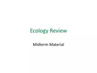 Ecology Review