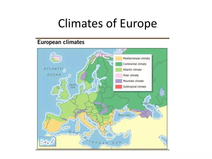 climates of europe
