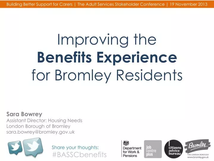 improving the benefits experience for bromley residents