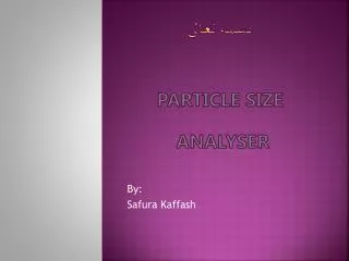 particle size analyser