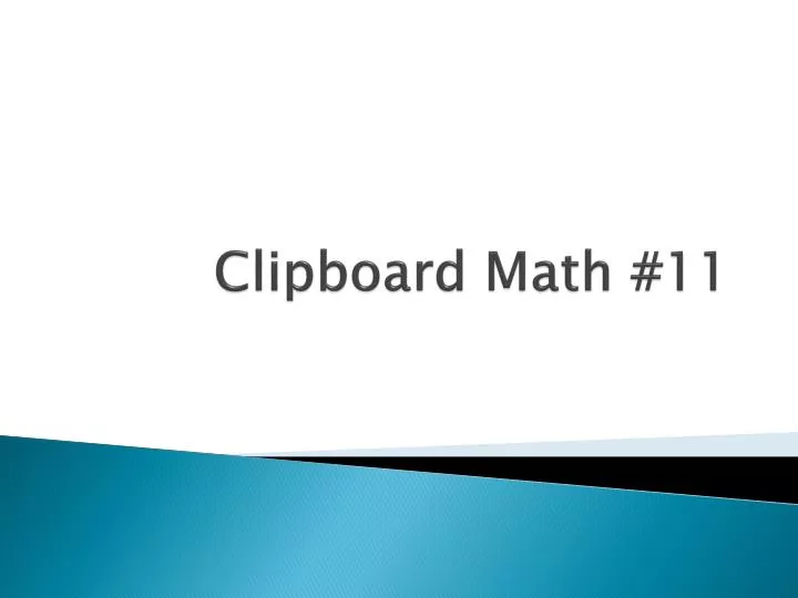 clipboard math 11