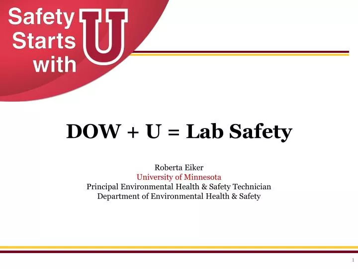 dow u lab safety