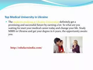 Top Medical University in Ukraine